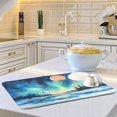 thumbnail image 6 of Kitchen Drying Mat 16x18In Drying Dish Mat Dish Drying Mats Kitchen Countertop Multi-Function Drain Drying Mat Kitchen Table Aurora, 6 of 8