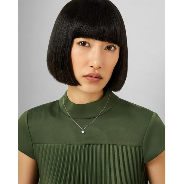 Ted Baker Hannela Crystal Heart Necklace - Rose Gold Or Silver Tone Plated  With Crystal | Fruugo ES