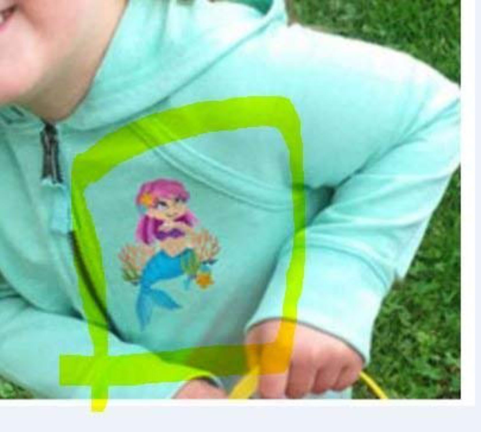 Custom Under The Sea Sweetheart Embroidery Iron On/Sew Patch [6.78" X 4.87"]