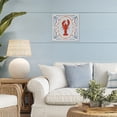 thumbnail image 3 of Stupell Industries Coastal Lobster Portrait Blue Gingham White Framed Giclee Art, 12 x 12, by Vero Illustrates, 3 of 8