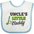 thumbnail image 3 of Inktastic Uncles Little Caddy with Golf Club and Ball Boys or Girls Baby Bib, 3 of 4
