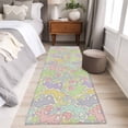 thumbnail image 4 of Runner Rugs 2x6 Ft, Easter Non Slip Area Rugs for Kitchen Bedroom Entryway, Watercolor Rabbits Love Polka Dots Spring Beige Washable Carpet Runner Rug Floor Mats for Bedroom Home Decor, 4 of 8