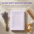 thumbnail image 4 of REGALWOVEN Cotton Waffle Washcloths, Soft, Quick Dry & Lint-Free Face Cloths for Bathroom, Kitchen, Absorbent Reusable Washcloth Set 13" x 13" Light Pink 6pk, 4 of 7