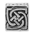 thumbnail image 2 of FB Jewels Sterling Silver Reflections Celtic Block Bead, 2 of 3
