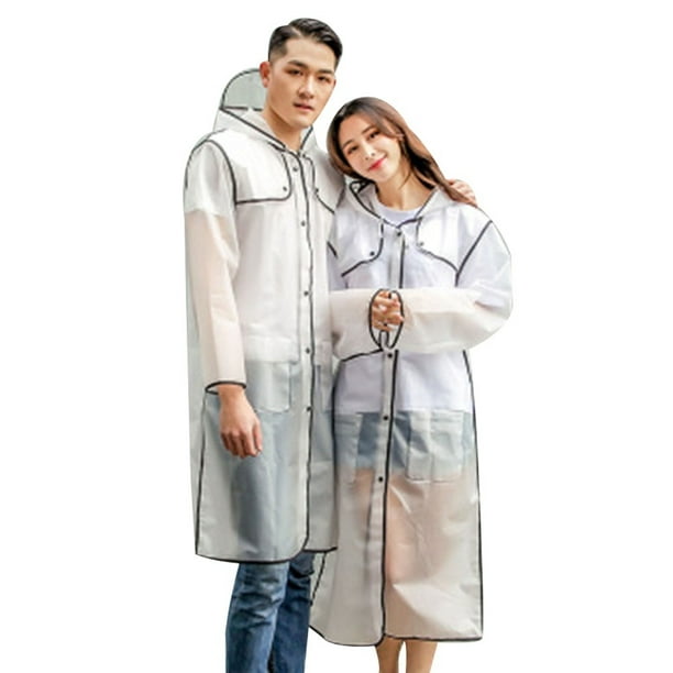 Thicken EVA Adults Raincoat for Men Women Waterproof Rain Coat