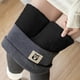 thumbnail image 5 of Pantalones de Cachemira de lana de terciopelo grueso ajustados de invierno cálido para mujer Pantalones Leggings Pompotops ulkah943497, 5 of 7