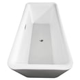 thumbnail image 4 of Wyndham Collection  Emily 69-inch White Freestanding Soaking Bathtub, 4 of 6