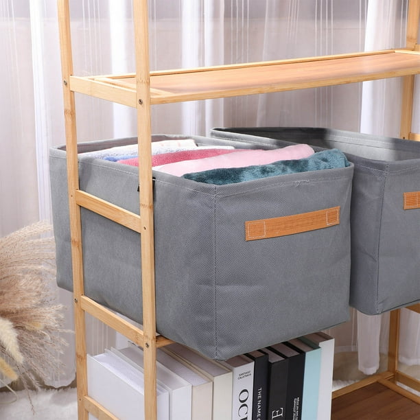 YSNOOWE 3Ud Cajas Organizadoras De Ropa En Tela Resistentes Con Asa Para Fácil Transporte