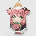 thumbnail image 3 of Anya Forger Spy X Baby Bodysuit Boy Girl Clothes Soft Newborn Infant Outfit Short Sleeve Romper, 3 of 8