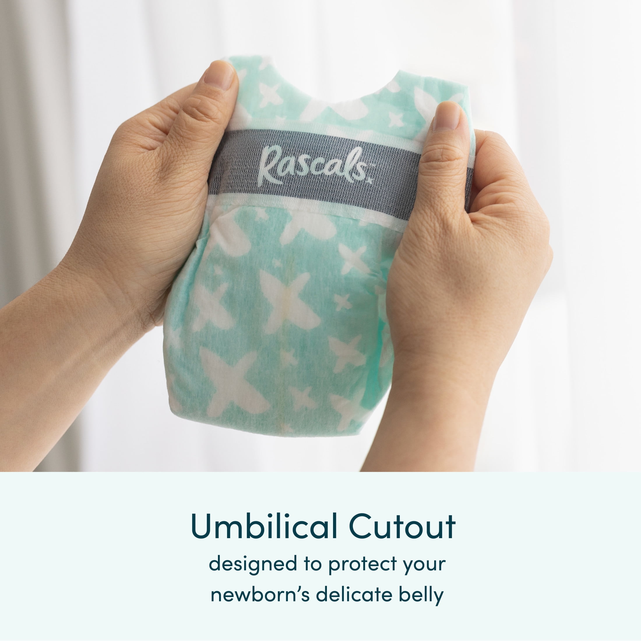 Rascals Premium Diapers, Size N, Carton, 68 Count, Preemie to Size 7