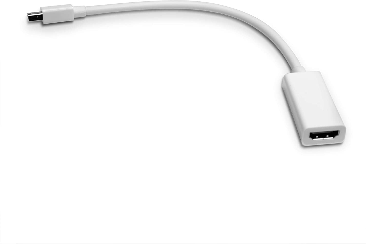 THE CIMPLE CO - White Thunderbolt Mini DisplayPort DP to HDMI - High Speed Cable Adapter 10 Pack