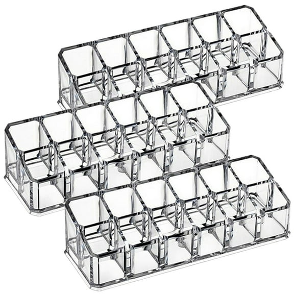 SILENRADAWN Cosmetics Storage Box Lip Gloss Holder 3Pcs 6.68X2.44X1.69in