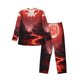 thumbnail image 1 of Fotbe Red Moon Lava Pijama de Hombre con Estampado de Manga Larga, Conjunto de 2 Piezas, Ropa de Dormir Suave y Cómoda con Bolsillos-XX-Large, 1 of 7