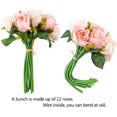 thumbnail image 4 of paquetes de champán y rosa, 24 cabezas de rosas artificiales, ramo de flores de seda, rosas para el hogar, boda, fiesta, decoración del festival Zhivalor CZJJ-HQ7, 4 of 4