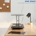 thumbnail image 4 of VIVO Small Single Top Height Adjustable 28" Standing Desk Laptop Riser, 4 of 8