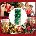 thumbnail image 3 of YIKA 30mm Christmas Tree Bauble Hanging Home Party Ornament Decor Christmas Decorations Christmas Decorations Indoor Green, 3 of 4