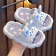 thumbnail image 2 of Mepaouo Kids Cloud Sandals Girls Cute Rabbit Pillow Slippers Indoor Outdoor Non Slip Cloud Slides 2-13Y, 2 of 4