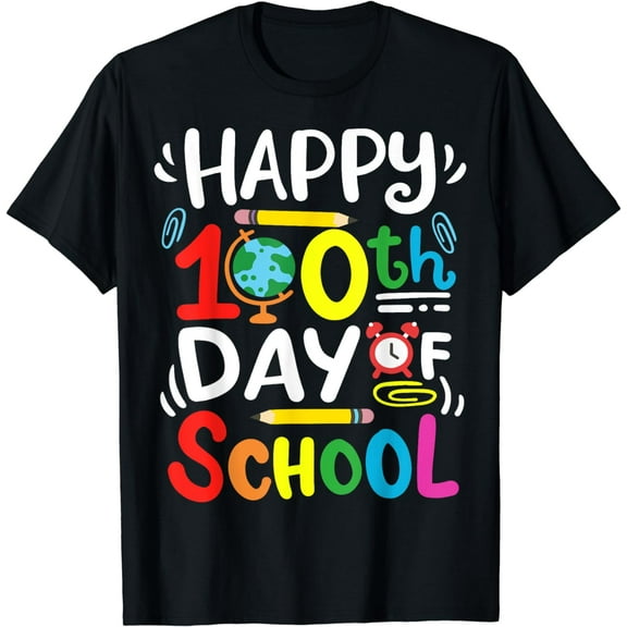 Happy 100th Day of School 100 Days of School Teacher Student T-Shirt