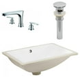 thumbnail image 1 of American Imaginations 20.75-in. W CSA Rectangle Bathroom Undermount Sink Set In White - Chrome Hardware - Overflow Drain Incl. AI-27119, 1 of 9