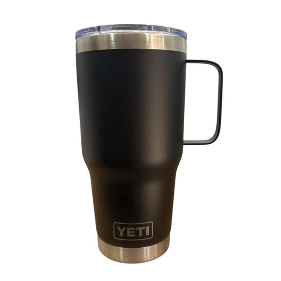 Termo de acero inoxidable Yeti Rambler Coffe color negro de 30 onzas