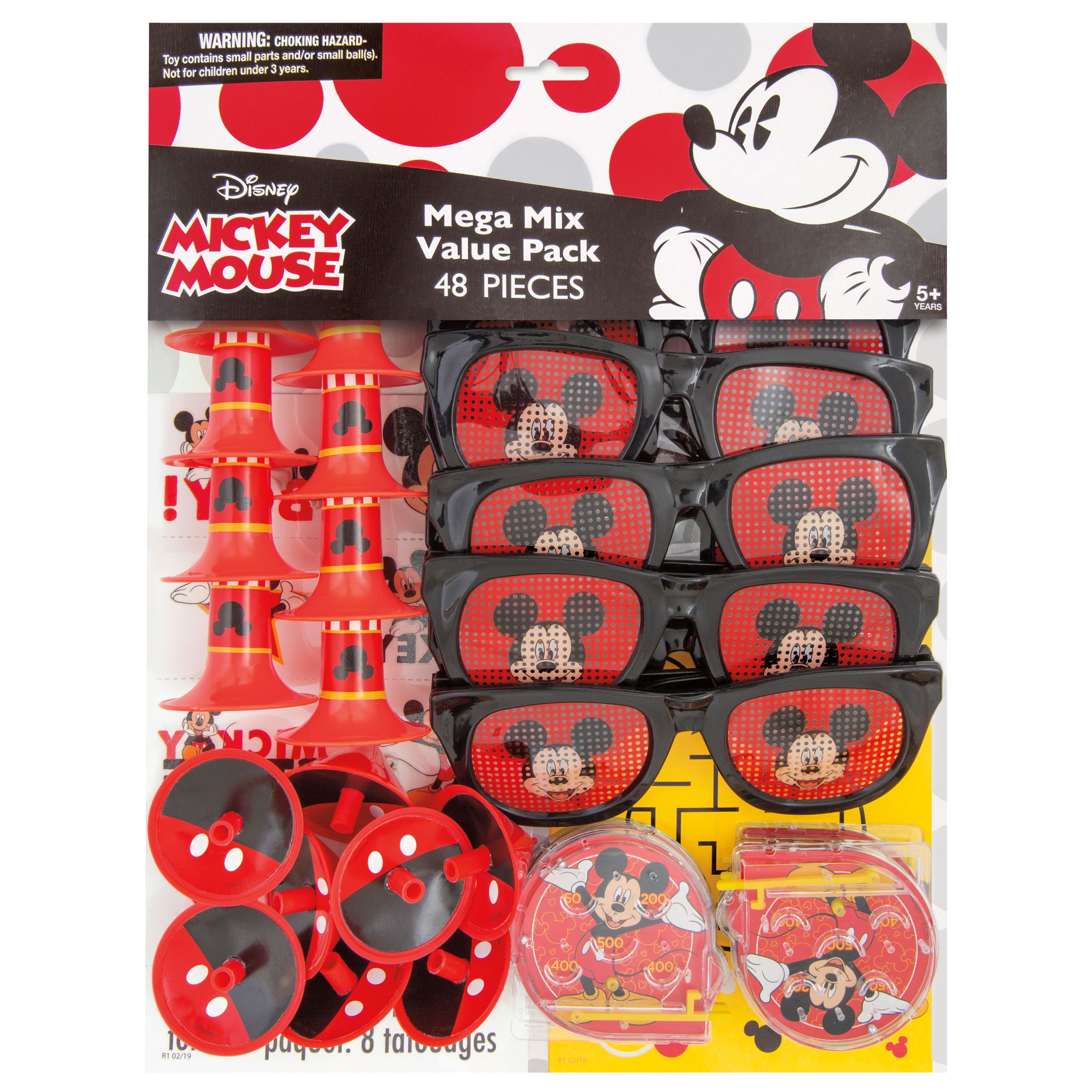 Minnie Mouse Super Mega Mix Value Birthday Party Favor Pack 100 Pieces