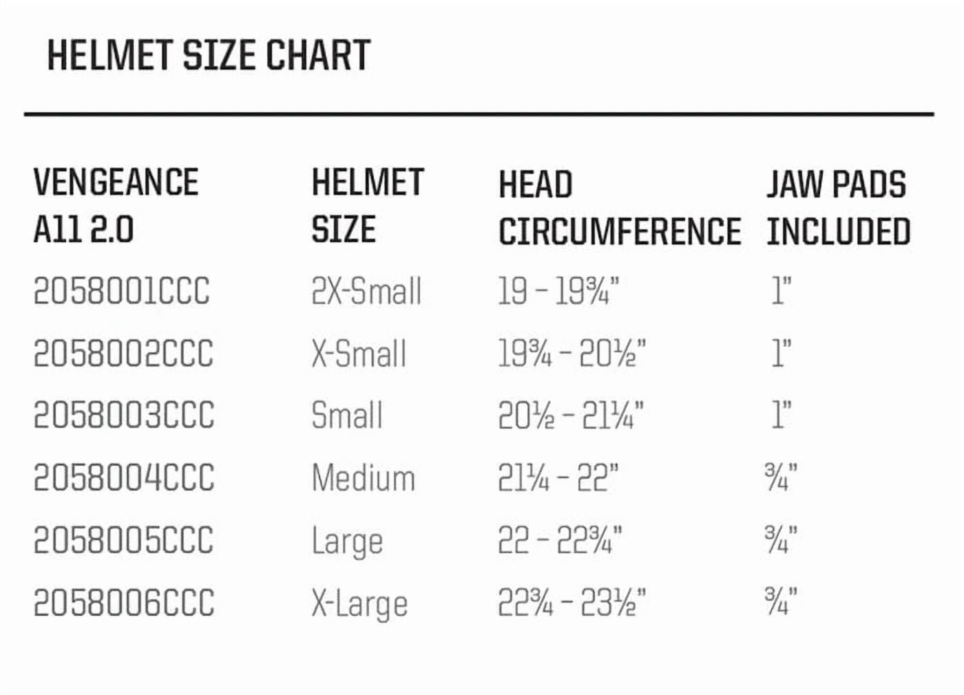 Schutt Youth Vengeance A11 2.0 Football Helmet with Attached Facemask, Size Youth X-Small, Black