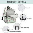 thumbnail image 4 of LightGreen Dinosaurs Floral Pattern Cute School Backpack Bag for School with Padded Back and Adjustable Shoulder Straps 15.25"x11.5"x5.25", 4 of 5