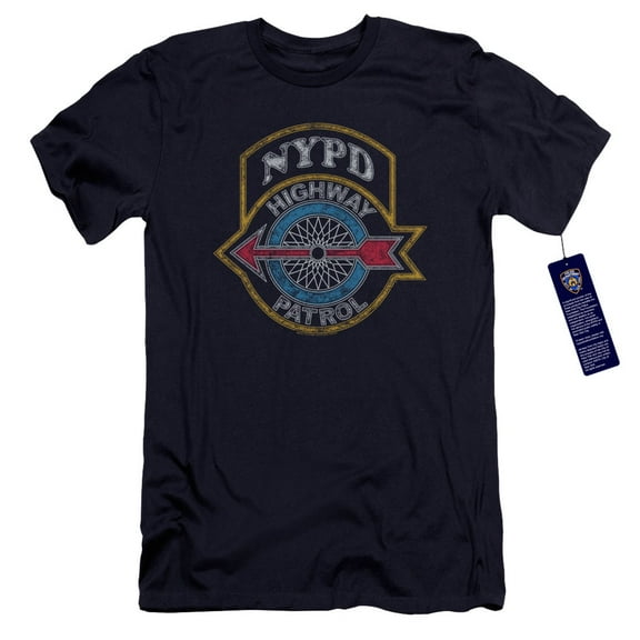 New York City Highway Patrol Premium Adult 30/1 T-Shirt Navy