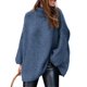 thumbnail image 1 of Suéter PRETTYGARDEN 2025 Cuello Alto Tejido Grueso Azul Talla L, 1 of 8