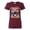 Maroon, variant on Dean Russo Best Dog Dog Lover Womens Graphic T-Shirt, Charcoal, Medium