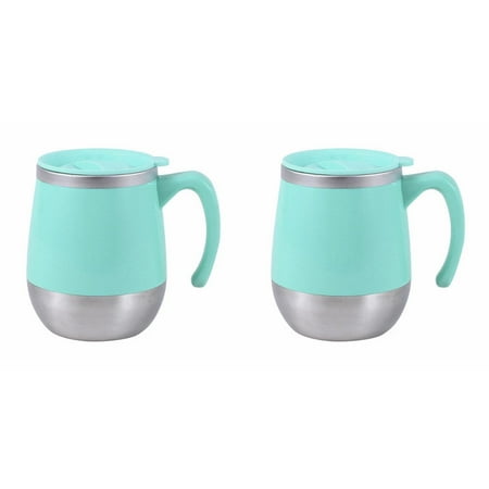 

Stainless Steel Double Layer Heat Insulation Scalding Mug Functional Coffee Daily Tea Cup With Lid And Temperature Controllable 2PCS Goblets Glassware Very Large Coffee Mugs Winter Scene Mugs Wooden