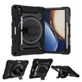 thumbnail image 2 of XYX 3in1 Rotating Stand Case for Honor Tab V7 Pro 11 inch with Hand/Shoulder Strap, Shockproof Rugged, Black, 2 of 7