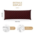 thumbnail image 2 of Bixox Red Beautiful Lips Print Body Pillow Cover with Zipper Closure, Cozy Fuzzy Fleece Body Pillow Case Cover 20 x 54 Inches,Long Body Pillow Pillowcase, 2 of 6