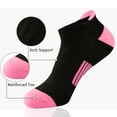 thumbnail image 6 of EALLCO Womens Ankle Socks Low Cut Socks Cushioned Athletic Running Socks for Women 6 Pairs, 6 of 6