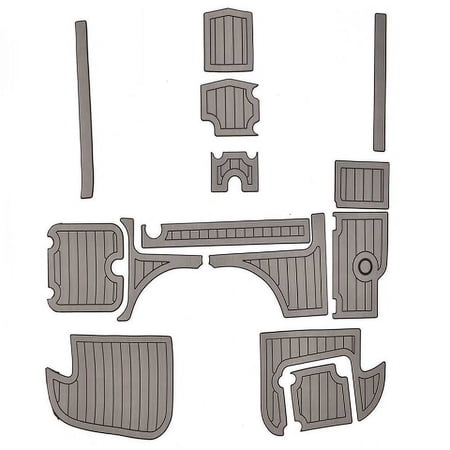 Larson Boat Non-Skid Deck Mats 8138082 | LXH 21 OB Gray 2017 (Kit)