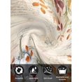 thumbnail image 7 of Gray Orange Pumpkin Fall Cloth Napkins Set of 6 Reusable Dinner Napkins, Thanksgiving Floral Leaves Retro Cocktail Napkin Washable Table Napkins for Wedding/Holiday Party/Baby Shower 20"x20", 7 of 7