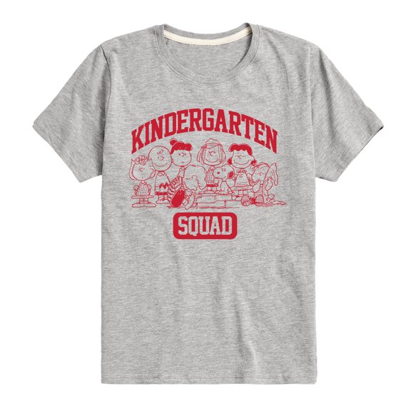 Peanuts - Kindergarten Squad - Toddler & Youth Short Sleeve Graphic T-Shirt