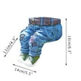 thumbnail image 6 of OAVQHLG3B Unique Denim Pants Flower Pot Decoration Resin Retro Jeans Shape Garden Figurines Planter Containers Ornaments for Home Lawn Yard Courtyard Denim Clothes Flower Vases Decor, 6 of 7