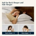 thumbnail image 5 of Bed Pillows for Side and Back Sleepers, Feather Down Hotel Collection Pillows with Classic Diamond Pattern, Medium Supportive, King Size 2 Pack Set, 5 of 5
