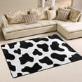 thumbnail image 2 of GZHJMY Cow Non Slip Area Rug for Living Dinning Room Bedroom Kitchen 3' x 5' Black and White Animal Print Nursery Rug Floor Carpet Yoga Mat, 2 of 6