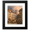 thumbnail image 2 of Adalbert Stifter 15x18 Black Modern Framed Museum Art Print Titled - Place De Palud in Lausanne (ca. 1836-1839), 2 of 5