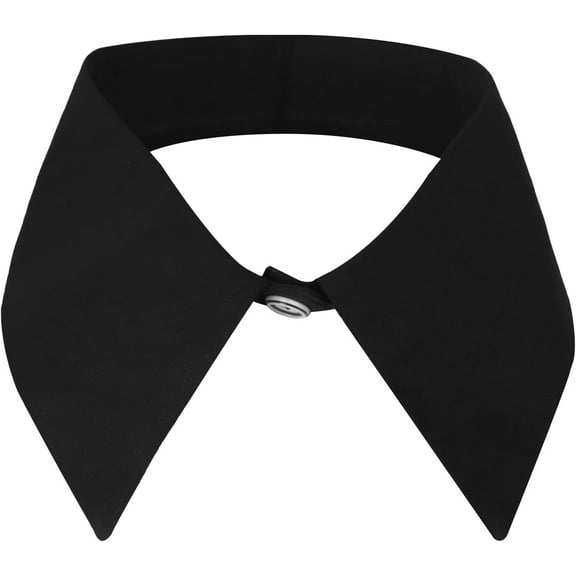 Camicover Solid Color Girls Necklace Choker Collar Detachable Lapel False Collar