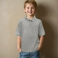 thumbnail image 2 of Boys Dress Shirts 8-10 Boys' Polo Shirt - Dry-Fit Performance Collared Neckline with Button Placket Golf Polo Shirts for Boys (Sizes: 8-20), 2 of 4