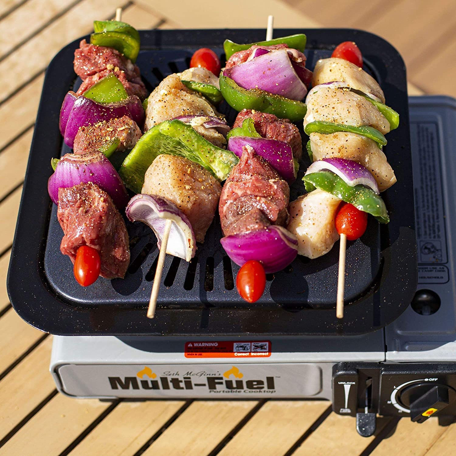 CanCooker Portable Conversion Grill, 12 x 12 Inches, Black