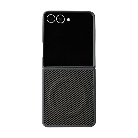 Allytechgroup Magnetic Case for Samsung Galaxy Z Flip 3, [Compatible with Magsafe] Slim Fit Carbon Fiber Texture TPU Shell Shockproof Anti-Scratch Phone Case for Galaxy Z Flip 3, Gray