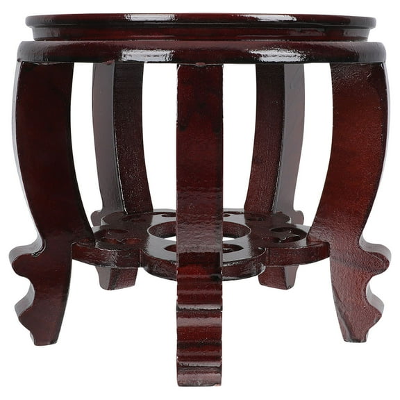 MOKKHNB Tank Stand Brown 1Set 8.7In Diameter x 7.9In Height Window Aquarium Stands