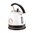Retro Electric Kettle Stainless Steel 1.8L Tea Kettle, Hot Water Boiler