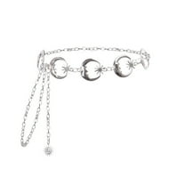 HUANLEDASH Waist Chain Elegant Golden/Silver Color Adjustable Sun Star Moon Metal Women Body Chain Belt Fashion Jewelry