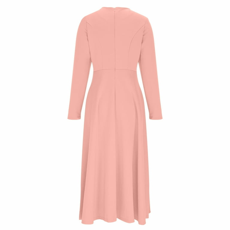 women's long fall dresses PRETTYGARDEN Women's Fall Boho Maxi Dress Floral Long Sleeve V Neck Fl main image 0