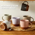 thumbnail image 2 of Juego de tazas de café Gencywe Morandi Color Ceramic 530 ml, 6 unidades, 2 of 7